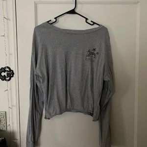 rip curl cropped long sleeve shirt